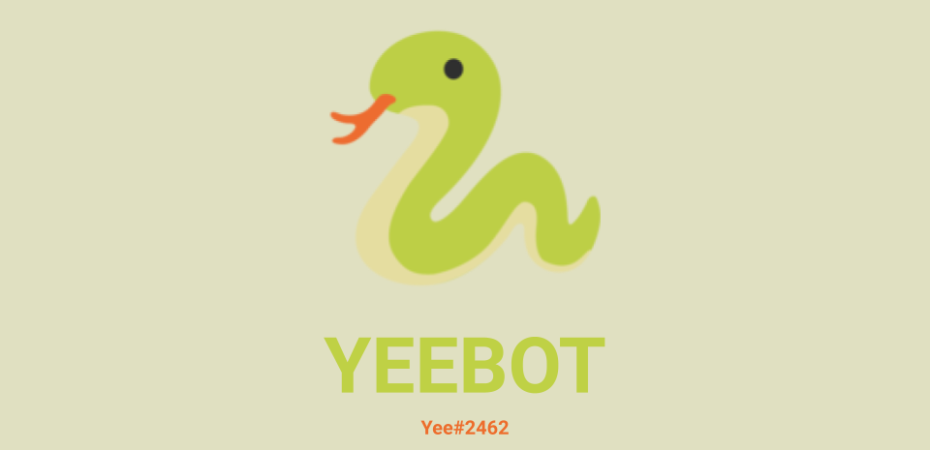 YeeBot logo on light-green background